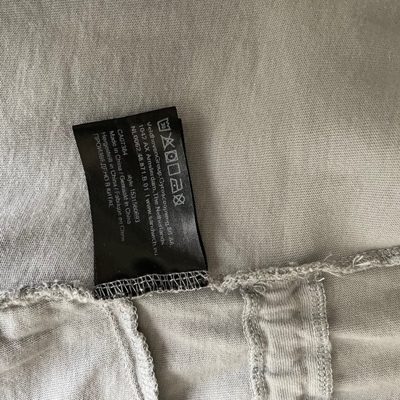 Sandwich Fitted Cinched Waist Grey Cotton  Blazer with Silver Trim - Picture 4 of 14